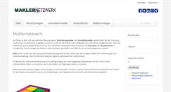 Desktop Screenshot of maklernetzwerk.de